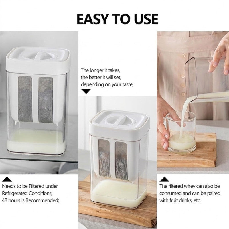 Multifuctional Yogurt Filter with Fine Mesh Strainer (1100ml)