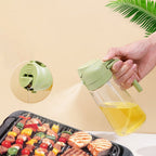 2 in 1 Oil Sprayer and Dispenser Bottle - 400ml