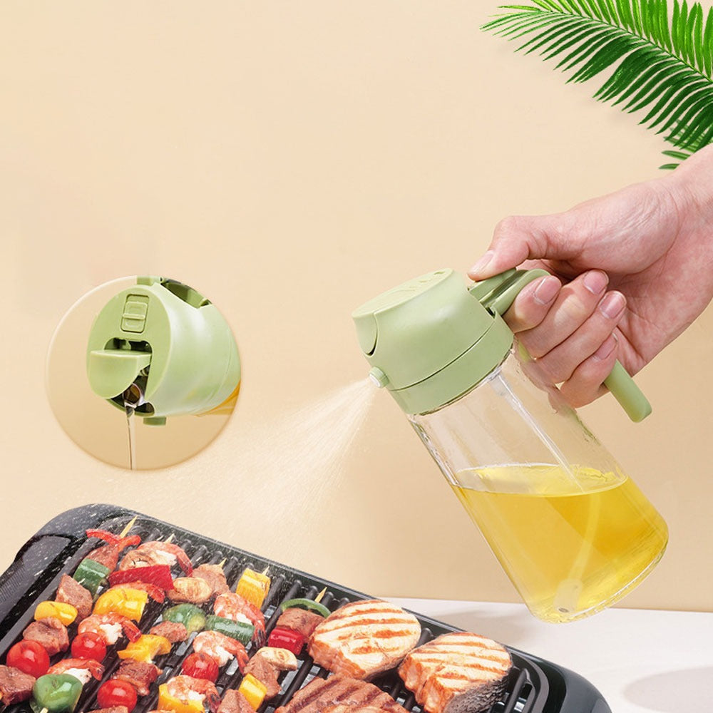 2 in 1 Oil Sprayer and Dispenser Bottle - 400ml