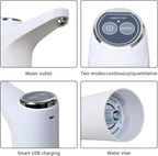 Water Bottle Pump - USB Charging Automatic Drinking Water Pump Portable Electric Water Dispenser Water Bottle Switch