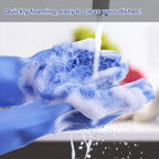 Silicon Washing Gloves High Quality Big Size - Household Accessory Designed For Cleaning And Washing (Random Colours)