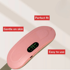 Digital Menstrual Cramp Relief Heating Belt with Vibration | 3 Heat Levels & 4 Massage Modes