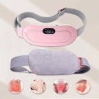 Digital Menstrual Cramp Relief Heating Belt with Vibration | 3 Heat Levels & 4 Massage Modes