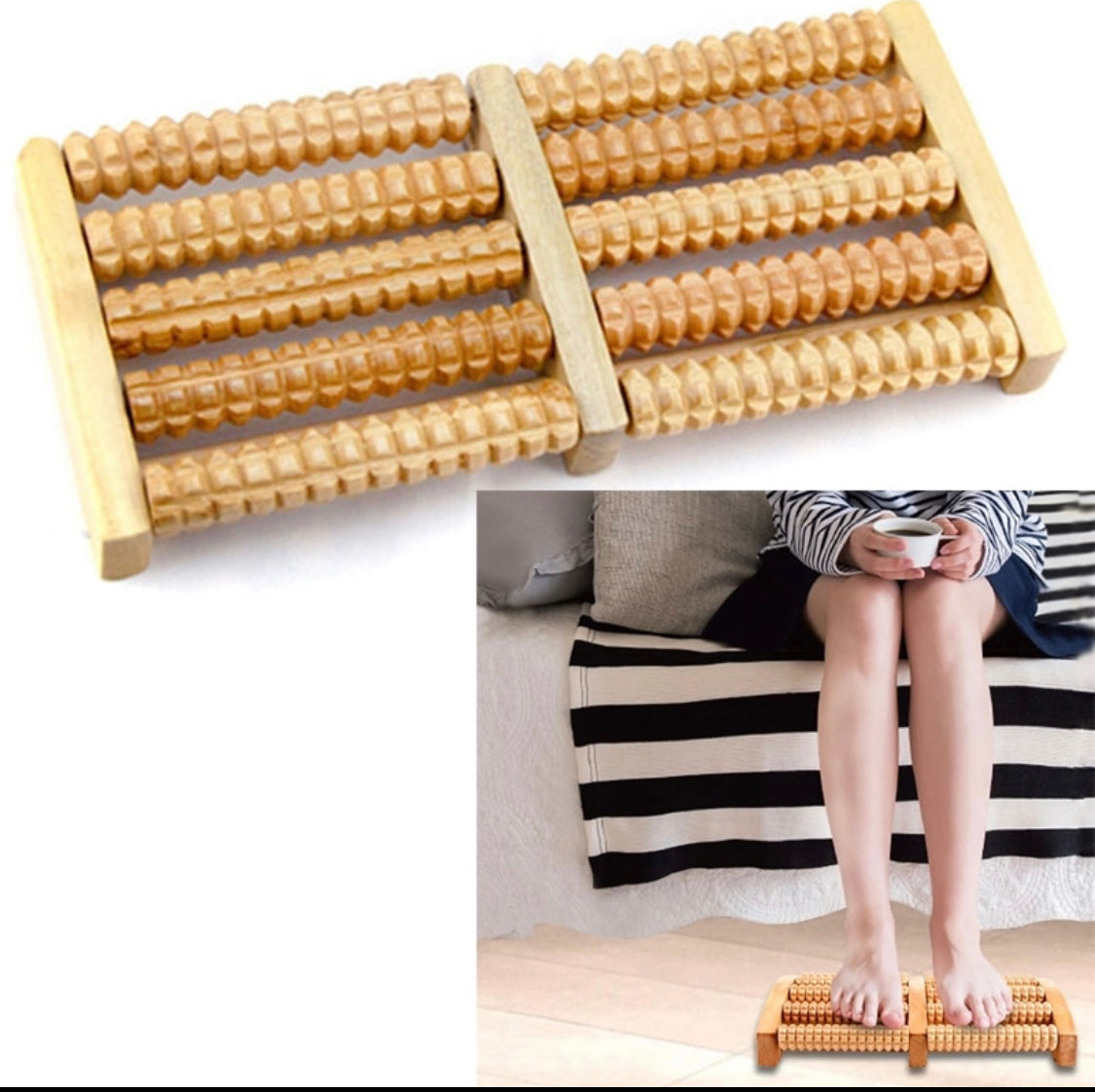 Wooden Foot Roller Massager - Picksero