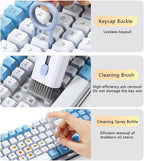 7 in 1 Computer Keyboard Cleaner Brush Kit Earphone Cleaning Pen For Headset Keyboard Cleaning Tools Cleaner Keycap Puller Kit Portable Multifunction