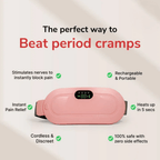 Digital Menstrual Cramp Relief Heating Belt with Vibration | 3 Heat Levels & 4 Massage Modes