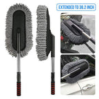 Car Wash Cleaning Brush Duster Dust Wax Mop Microfiber Telescoping Dusting Tool