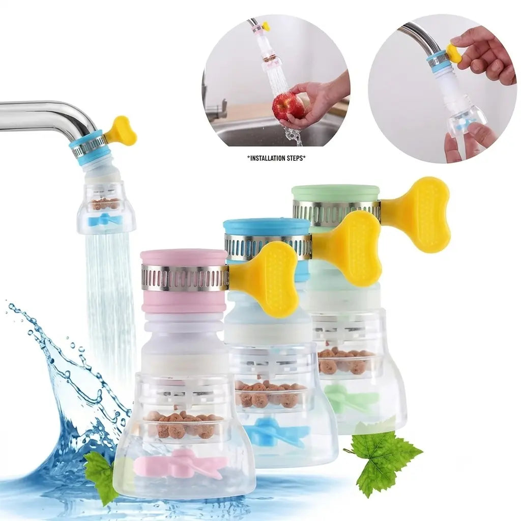 360° Rotating Faucet Extender | Water-Saving Tap Aerator with 3 Spray Modes for Kitchen & Bathroom
