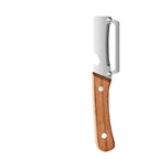 Premium Stainless Steel Peeler With Wooden Handle For Peeling And Slicing Fruits And Vegetables | Durable And Smooth Operation