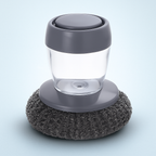 Steel Wire Scrubber with Liquid Soap Dispenser – Kitchen Cleaning Brush