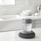 Steel Wire Scrubber with Liquid Soap Dispenser – Kitchen Cleaning Brush