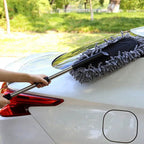 Car Wash Cleaning Brush Duster Dust Wax Mop Microfiber Telescoping Dusting Tool