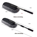 Car Wash Cleaning Brush Duster Dust Wax Mop Microfiber Telescoping Dusting Tool