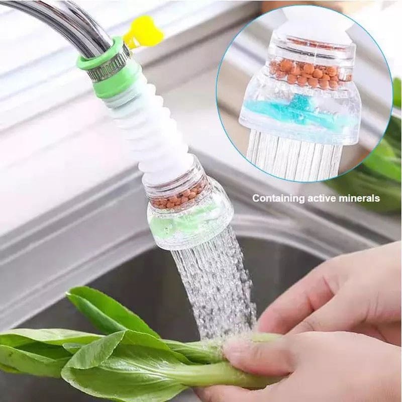 360° Rotating Faucet Extender | Water-Saving Tap Aerator with 3 Spray Modes for Kitchen & Bathroom