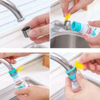 360° Rotating Faucet Extender | Water-Saving Tap Aerator with 3 Spray Modes for Kitchen & Bathroom