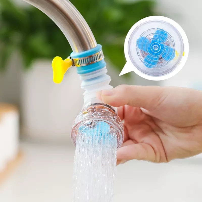 360° Rotating Faucet Extender | Water-Saving Tap Aerator with 3 Spray Modes for Kitchen & Bathroom