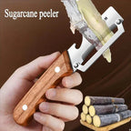 Premium Stainless Steel Peeler With Wooden Handle For Peeling And Slicing Fruits And Vegetables | Durable And Smooth Operation