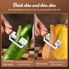 Premium Stainless Steel Peeler With Wooden Handle For Peeling And Slicing Fruits And Vegetables | Durable And Smooth Operation