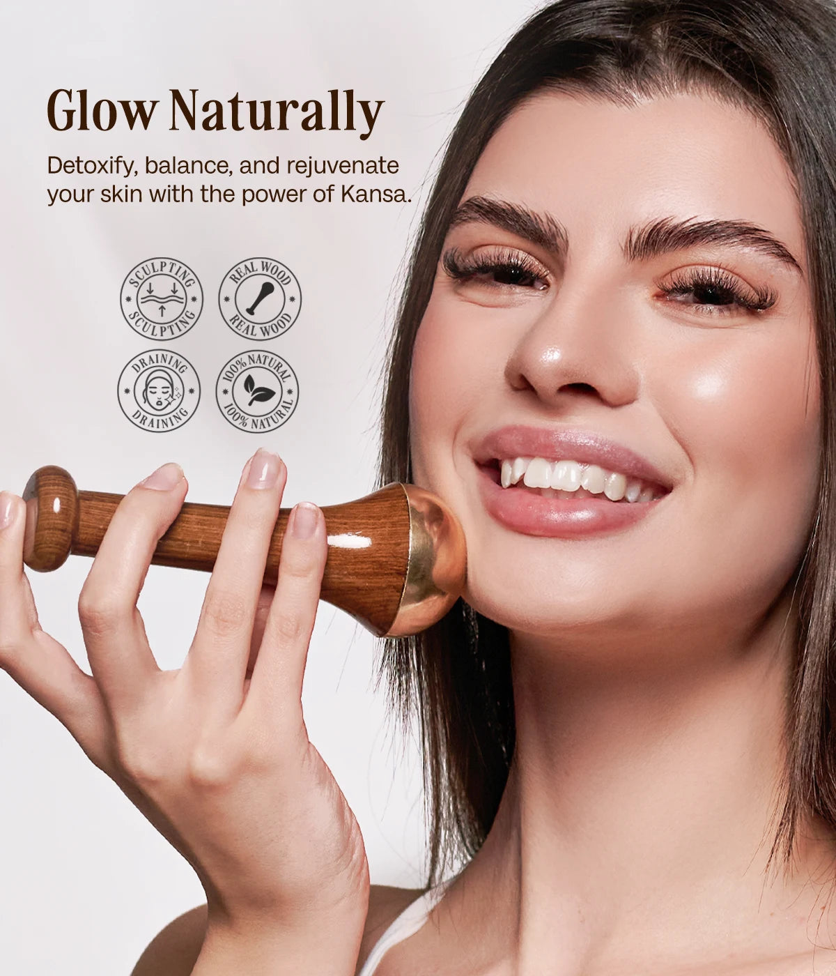 Natural Kansa Wand Facial & Body Massager