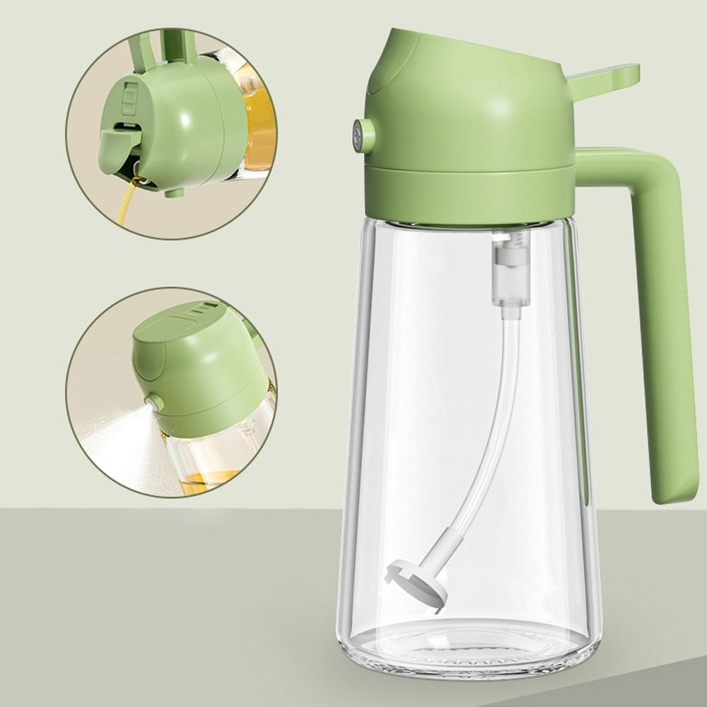 2 in 1 Oil Sprayer and Dispenser Bottle - 400ml
